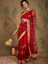 Womens Fashion Ethnic Maroon Color Sarees-MLSHWSA1124MRN0ONE